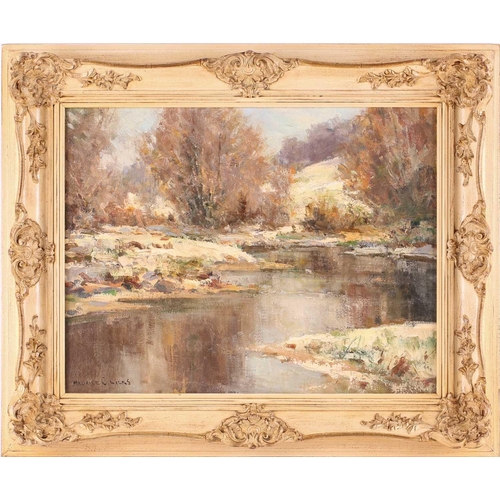 22 - † Maurice Canning Wilks (1910 - 1984), 'Winter, Glendurn (sic.) Co. Antrim', signed, inscribed on th... 