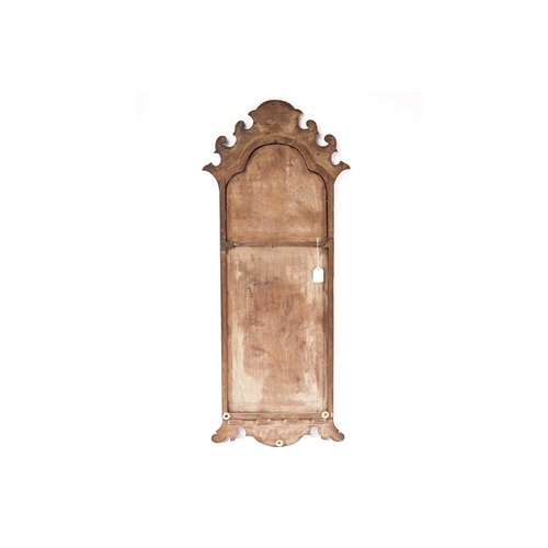 328 - A 19th-century Florentine-style carved wood and gilt gesso rectangular wall mirror with pierced deta... 