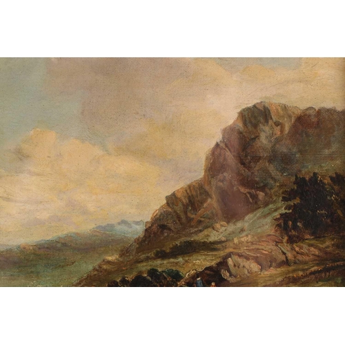 34 - Attributed to Alfred Vickers (1786-1868), Cattle in a Highland landscape, unsigned, oil on canvas, l... 