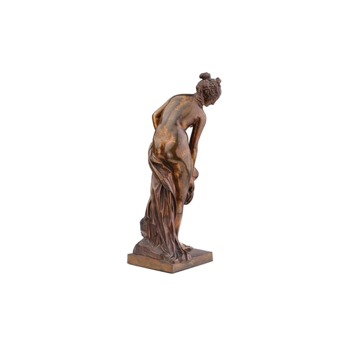 345 - After Christophe Allegrain (French 1710-1795) a patinated bronze figure of 