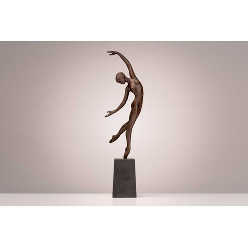 349 - † Tom Merrifield (1933-2021), 'Marguerite', signed, numbered 82/150, bronze on a bronze base, with a... 