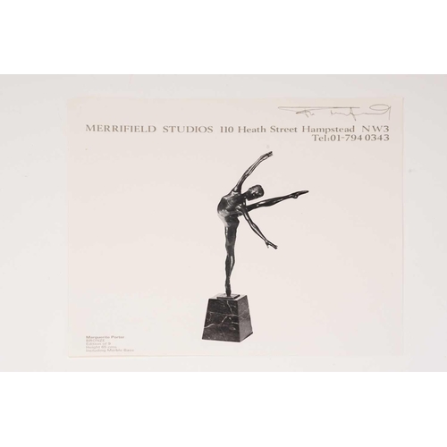 349 - † Tom Merrifield (1933-2021), 'Marguerite', signed, numbered 82/150, bronze on a bronze base, with a... 