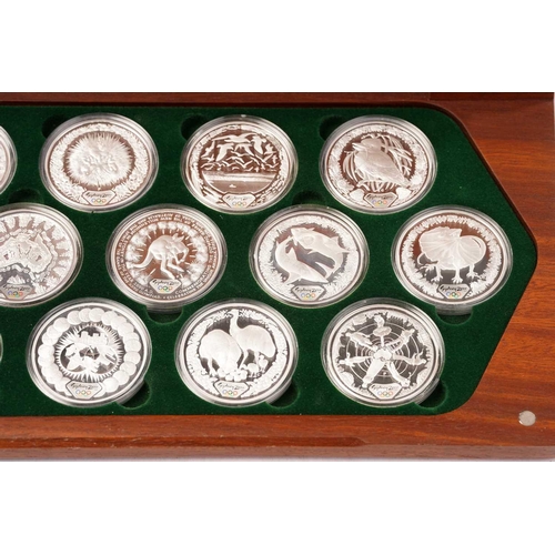 365 - Australia, The Sydney 2000 Olympics Silver Coin Collection, 2000, comprising 16 proof standard coins... 