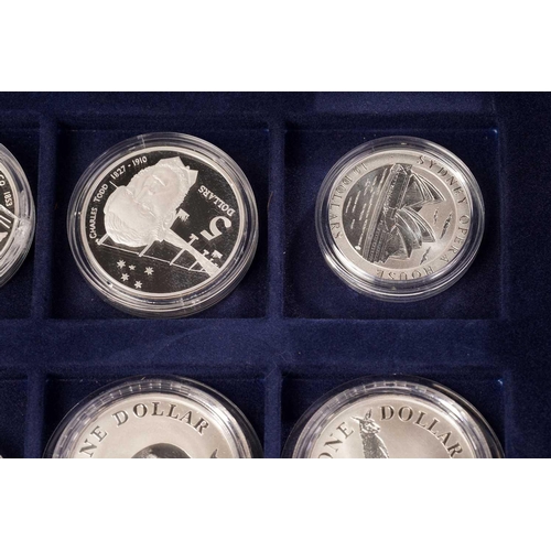 370 - The Official Coins of Australia and The Official Coins of the Royal Canadia Mint a group of twenty f... 