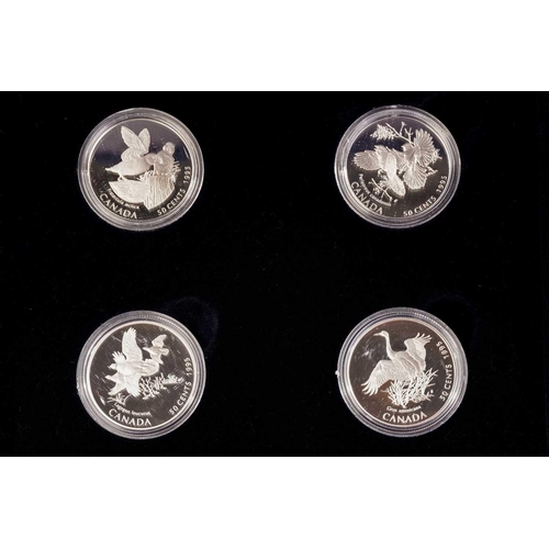 379 - Canadian, American and Mexican silver and silver proof coins, the Canadian coins comprising the 2015... 