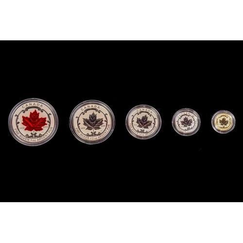 379 - Canadian, American and Mexican silver and silver proof coins, the Canadian coins comprising the 2015... 