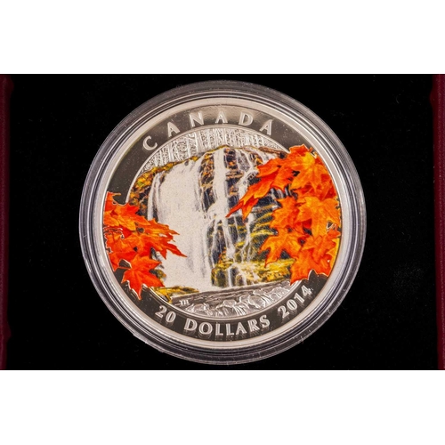 379 - Canadian, American and Mexican silver and silver proof coins, the Canadian coins comprising the 2015... 