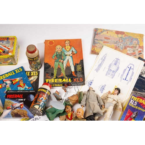 420 - A collection of 1960s and later toys, largely relating to Fireball XL5, some in original boxes, to i... 