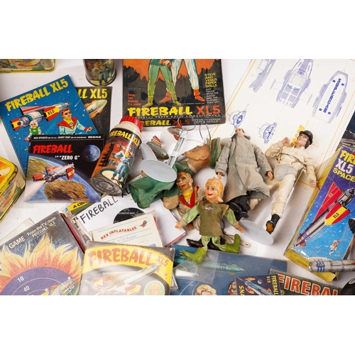 420 - A collection of 1960s and later toys, largely relating to Fireball XL5, some in original boxes, to i... 