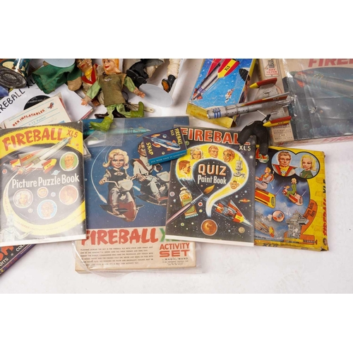 420 - A collection of 1960s and later toys, largely relating to Fireball XL5, some in original boxes, to i... 