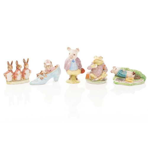 451 - Fifteen Beswick Beatrix Potter figures, a Beswick figure of Rupert Bear and a Kitty MacBride Beswick... 