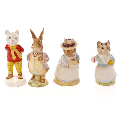 451 - Fifteen Beswick Beatrix Potter figures, a Beswick figure of Rupert Bear and a Kitty MacBride Beswick... 