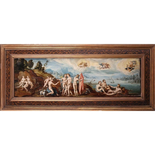 47 - Attributed to Giovanni Larciani (active 1484-1527), Scene depicting The Judgement of Paris, circa 15... 