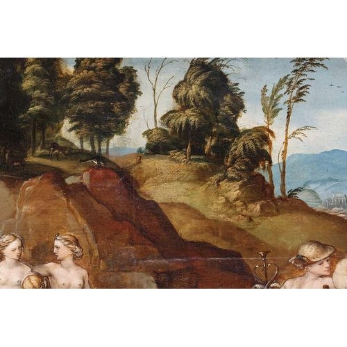 47 - Attributed to Giovanni Larciani (active 1484-1527), Scene depicting The Judgement of Paris, circa 15... 