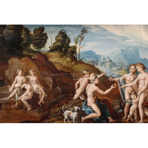 47 - Attributed to Giovanni Larciani (active 1484-1527), Scene depicting The Judgement of Paris, circa 15... 