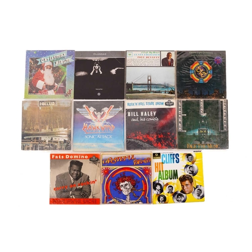 487 - Eleven mixed-genre vinyl LPs, comprising Fats Domino, 'Carry on Rockin'' (London Records HA-P2041), ... 