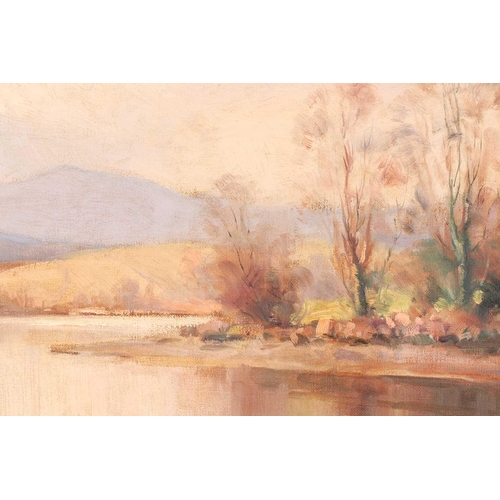 71 - † Maurice Canning Wilks (1910 - 1984), McAuley's Lake, Ballynahinch, Co Down, signed, inscribed on t... 