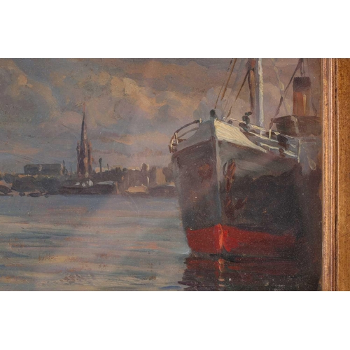 72 - † Paul Surrat (1882 - 1969), Bordeaux, signed and indistinctly dated 192*, oil on board, 23 cm x 31.... 