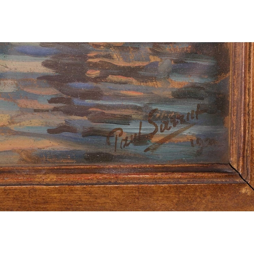 72 - † Paul Surrat (1882 - 1969), Bordeaux, signed and indistinctly dated 192*, oil on board, 23 cm x 31.... 