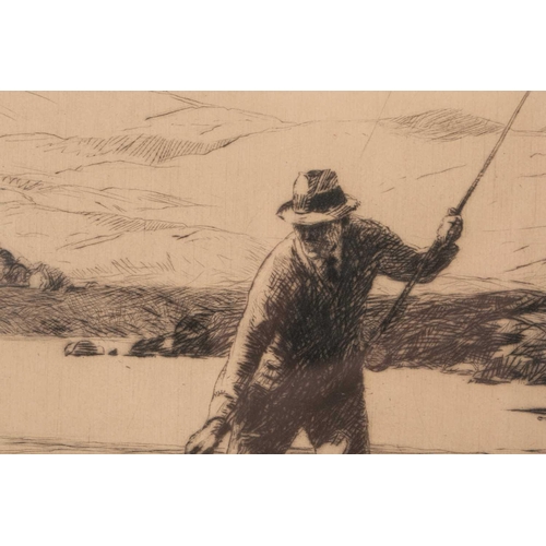 87 - † Norman Wilkinson (1878-1971), 'Single Handed', signed in pencil, title label on the reverse, drypo... 