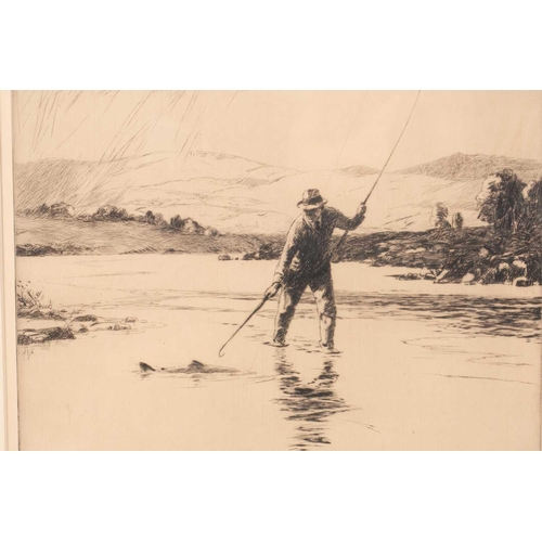 87 - † Norman Wilkinson (1878-1971), 'Single Handed', signed in pencil, title label on the reverse, drypo... 