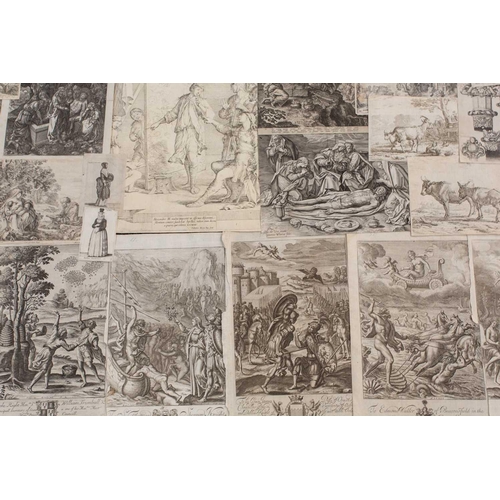 90 - A large collection of loose engravings, 17th century - 20th century, to include, Scenes from Virgil'... 