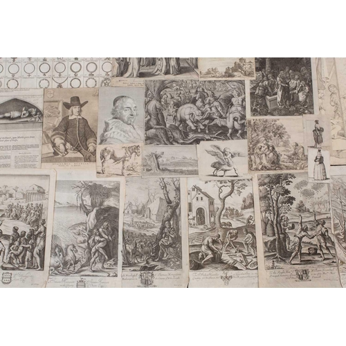 90 - A large collection of loose engravings, 17th century - 20th century, to include, Scenes from Virgil'... 