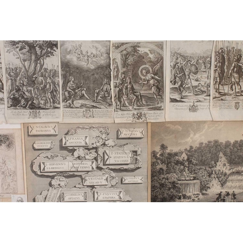 90 - A large collection of loose engravings, 17th century - 20th century, to include, Scenes from Virgil'... 