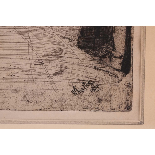 91 - James Abbot McNeill Whistler (1834 - 1903), The Lime Burner, etching & drypoint, signed twice within... 