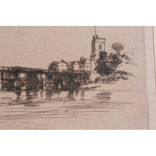 94 - James Abbot McNeill Whistler (1834 - 1903), The Little Putney No1, etching, circa 1879, 2nd state, b... 