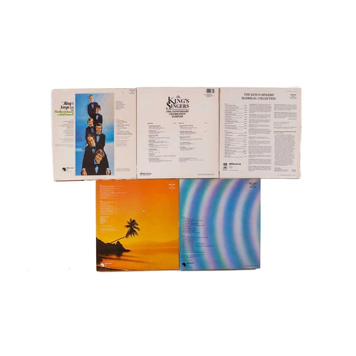 319 - The King's Singers, 17 vinyl LPs, including titles Out of The Blue (x2), Keep on Changing, Sing Flan... 