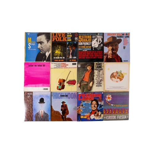 332 - 37 World Folk vinyl records, including Soeur Sourire - The Singing Nun, Billy Strange with the Trans... 