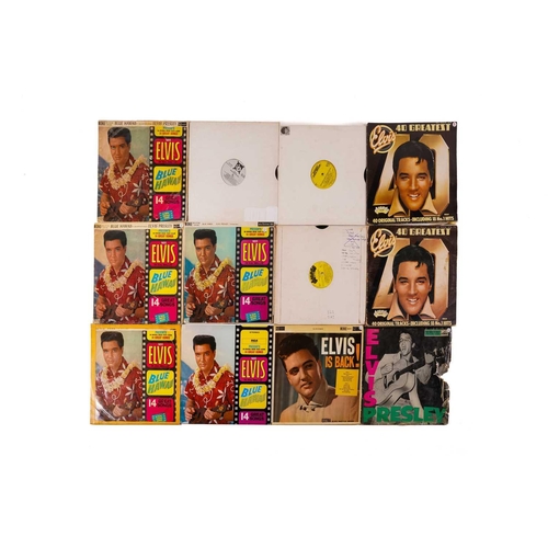 339 - Elvis Presley: 27 vinyl records including a rare UK first pressing of Rock 'n' Roll (record is in go... 