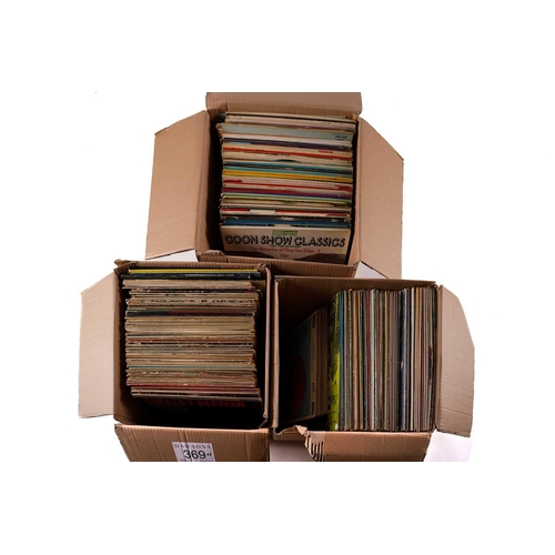 369 - Approximately 230 vinyl LPs of various Film, TV, Exercise, Stories, and Comedy vinyl including Monty... 