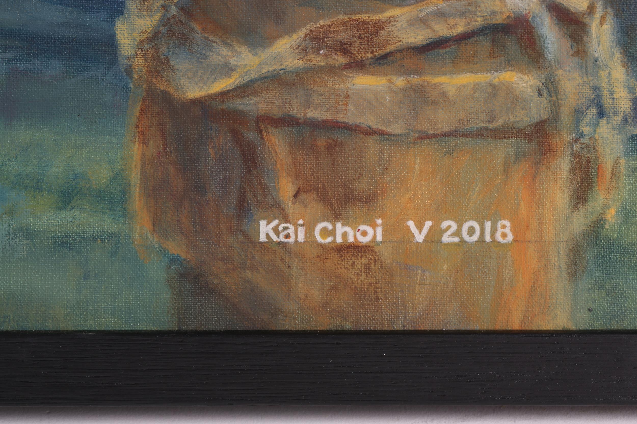 Kai Choi (contemporary), 'Whitley', 2018, oil on canvas, signed to ...