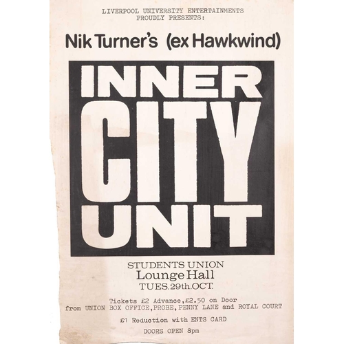 263 - Inner City Unit: thirty-three original concert posters for 