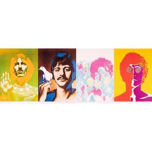 269 - The Beatles: A set of four Richard Avedon psychedelic posters from a Dutch limited first edition pri... 