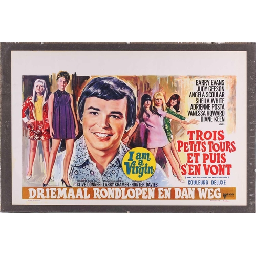 275 - Six original film posters comprising 'LSD' Italian 1967 (framed and glazed 35cm x 72cm), 'I am a Vir... 