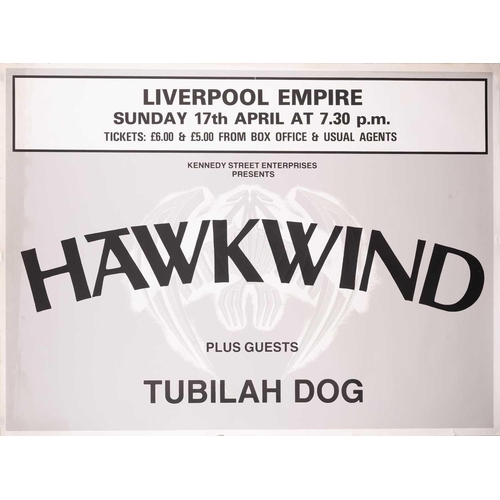 276 - Hawkwind: fourteen original quad posters comprising six 