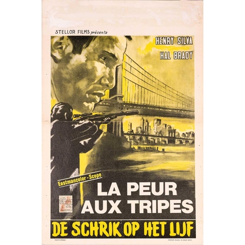 277 - Seven original Belgian film posters / lobby cards, comprising two of '1ere Brigade Criminelle' (1960... 