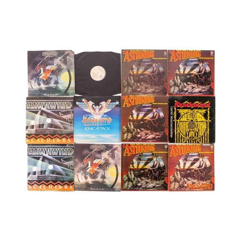 44 - Hawkwind: a collection of original vinyl LPs comprising a signed 