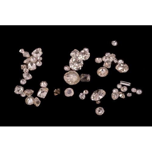 222 - 3.32ct Melee parcel of loose diamonds various cuts including point cut, round brilliant cut, mine cu... 