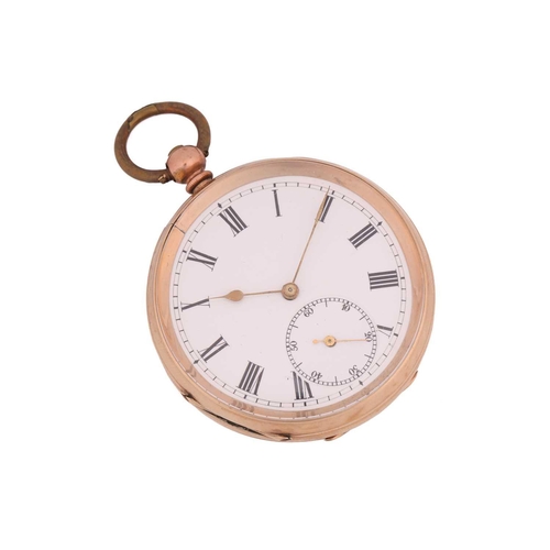 278 - A French open-face pocket watch and a steel pair case, featuring a key wound movement in a yellow me... 