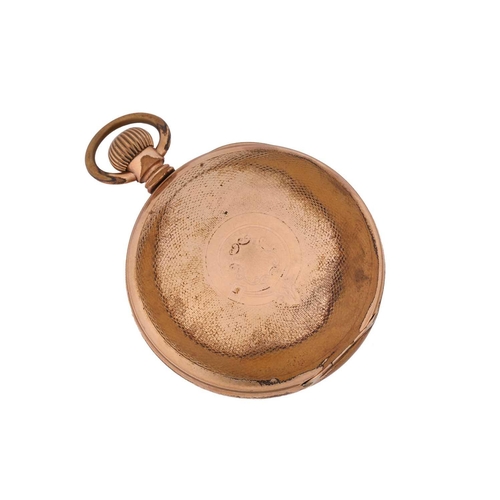 289 - A Waltham open-face pocket watch in a base metal case measuring 55mm and marked Watch Case Co Elgin,... 