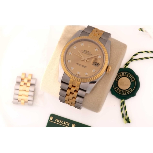 295 - A Rolex Datejust 116233, featuring a Swiss-made automatic movement in a steel case measuring 36mm wi... 