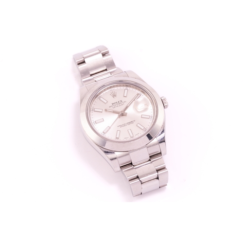 282 - A Rolex Oyster Perpetual DateJust II ref. 116300 stainless steel automatic wristwatch the silver dia... 