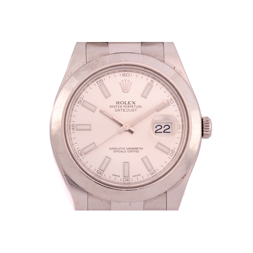 282 - A Rolex Oyster Perpetual DateJust II ref. 116300 stainless steel automatic wristwatch the silver dia... 