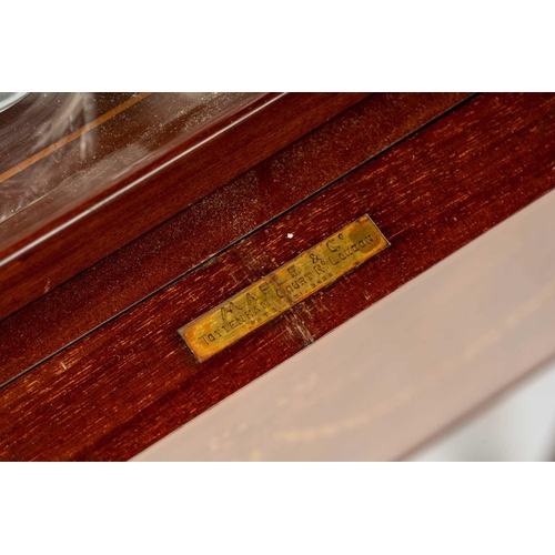 136 - An Edwardian Maple & Co of Tottenham Court Rd, Neo-Classical marquetry inlaid mahogany drinks table,... 