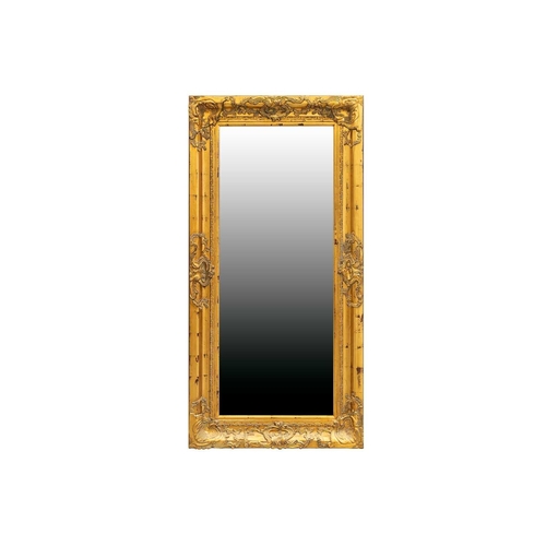 148 - A 19th century style rectangular gilt framed wall mirror, 20th/21st century, with deep bevelled mirr... 