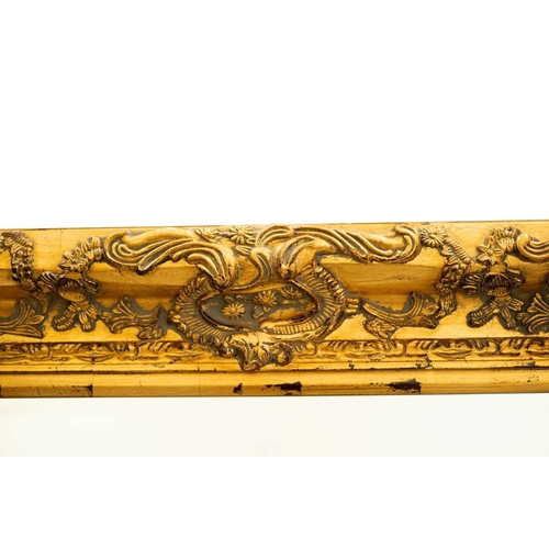 148 - A 19th century style rectangular gilt framed wall mirror, 20th/21st century, with deep bevelled mirr... 